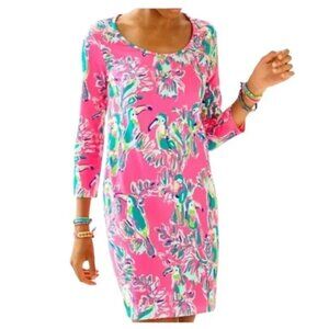 Lilly Pulitzer Beacon Dress XS Dragonfruit Toucan Can Print NWT